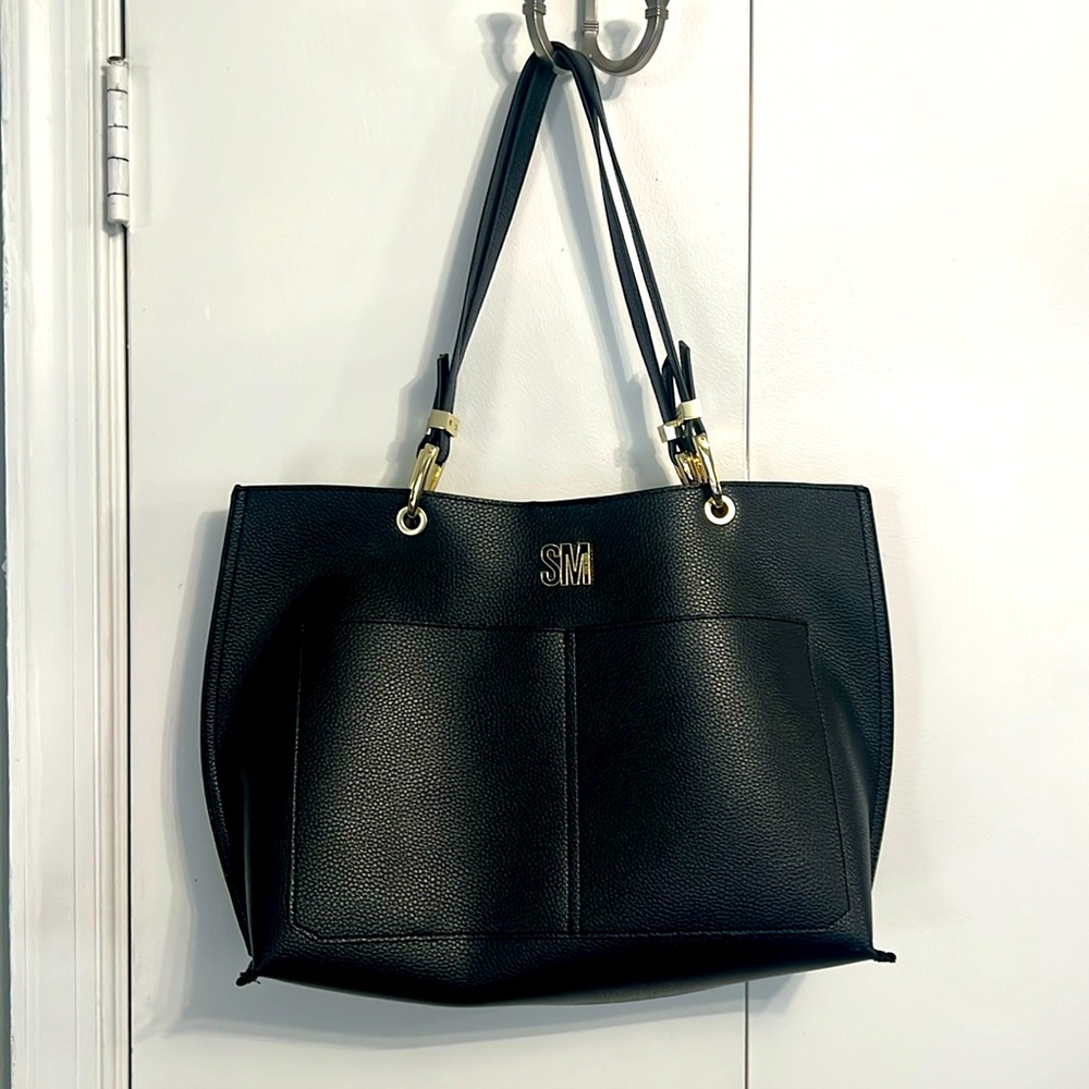 Steve Madden faux leather tote, Black
